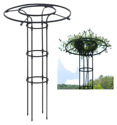 Obrázek produktu pro Zahradní mříž, kovový rám, vertikální opora pro rostliny, 120 cm