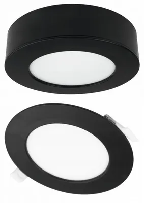 Image de Spot LED encastré CCT 2 en 1 6 W noir IP20