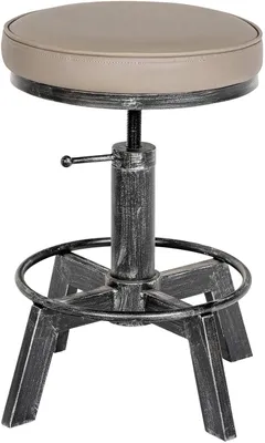 Produktbild von 2er Set Hocker Destin - antik silber