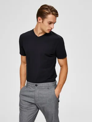 Produktbild von Selected Homme V-Kragen T-Shirt
