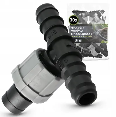 Produktbild von TRCR 16mm T-Stück für Tropfschlauch 30 Stück Bewässerung