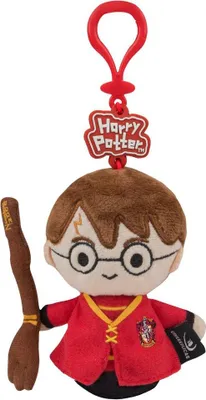 Produktbild von Cinereplicas Plüsch-Schlüsselanhänger – Offizielle Lizenz – Harry Potter mit Nimbus 2000 – Quidditch-Marke/Herstellerfarbe: Mehrfarbig
