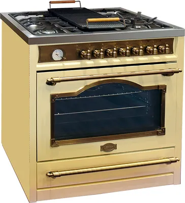 Imagen del producto de Kaiser HGE 93555 ElfEm Turbo: Cocina eléctrica a gas, 90 cm, estilo retro "Empire"