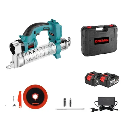 Produktbild von Elektrische Fettepistole, Hochdruck, Bürstenloser Motor, 2 Batterien EU-Stecker