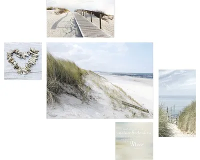 Produktbild von Leinwandbild Maritim Style 5er-Set 120x100 cm