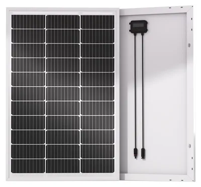 Image de Panneau solaire 100W - 12V DC, monocristallin - Technologie PERC - Cadre en aluminium avec verre trempé