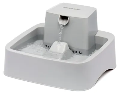 Produktbild von PetSafe Drinkwell 3,7-Liter Brunnen für Hunde & Katzen, BPA-frei, Grau, Filter