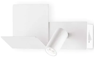 Produktbild von Moderne Wandleuchte Komodo-2 Metall Weiß Led 4,5W 3000K Warmes Licht