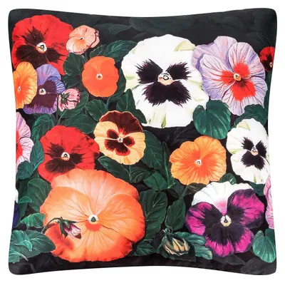 Productafbeelding van Decoratieve kussens met viooltjes, 40 x 40 cm, voor de woonkamer