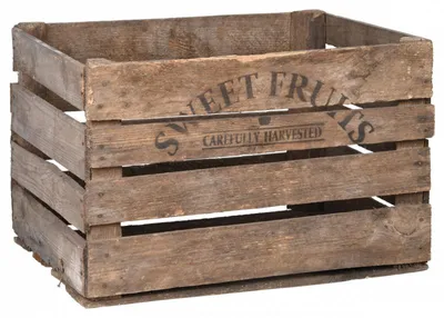 Image de Cageot en bois - 42,3 x 51,1 x 30,1 cm - Marron