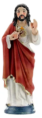 Produktbild von Religiöse Statue - 9 cm hoch (Heiliges Herz Jesu)