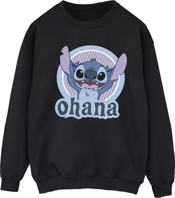 Produktbild von Disney - "Ohana" Sweatshirt für Damen BI22870 (XL) (Schwarz)