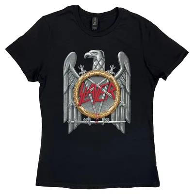 Produktbild von Slayer Silver Eagle Black L Damen T-Shirt