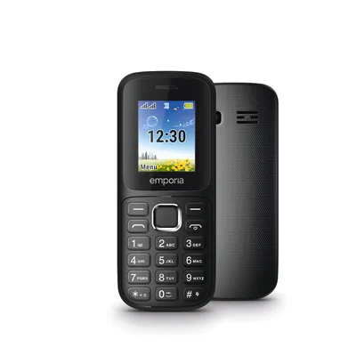 Produktbild von Emporia emporia313, Balken, Dual-SIM, 4,5 cm (1.77"), 0,08 MP, 800 mAh, Schwarz