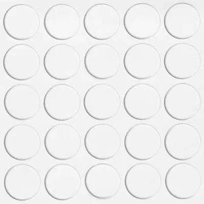 Produktbild von haggiy Selbstklebende Abdeckkappen für Möbel - Durchmesser 14 mm - 25 Stück - Möbelpflaster (Weiß-glanz)