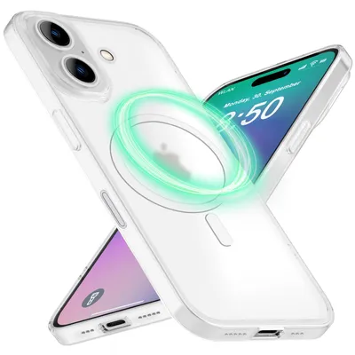 Zdjęcie produktu dla Etui NALIA Ultra-Slim Hardcase do iPhone'a 16 Plus – kompatybilne z MagSafe i o grubości 0,3 mm – THINIX (matowe i smukłe) – marka z Berlina – biało-przezroczyste