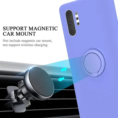 Image de Cadorabo Housse pour Samsung Galaxy NOTE 10 PLUS Housse de protection en violet Housse de téléphone portable TPU Etui Case Cover
