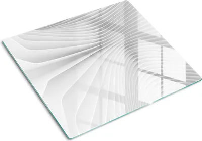 Produktbild von Tulup Glas Herdabdeckplatte Glaskeramikkochfeld-Abdeckung Spritzschutz Glasabdeckplatte Kochplattenabdeckung und Schneidebrett - Einteilig - 60x52 cm Abstraktionslinien