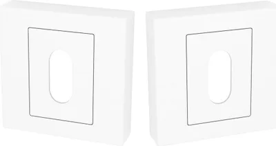 Produktbild von Kurzes quadratisches Schlüsselschild Weiß