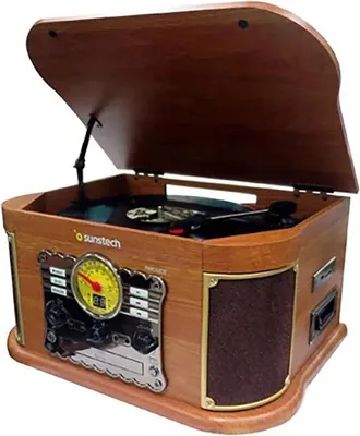 Immagine prodotto di Lettore di dischi Sunstech PXRC52CD/ Bluetooth/ Radio FM/ Cassette/ Convertitore MP3