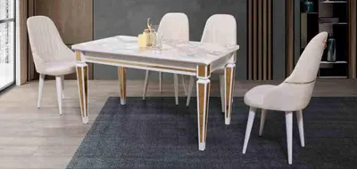 Immagine prodotto di Esstisch Essgarnitur Esszimmer Set Sitzmöbel Set Esszimmer Sets 4 Stühle 5tlg
