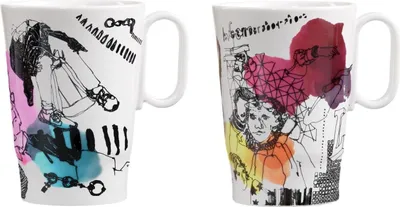 Produktbild von 2er Set Ritzenhoff Genussklasse Kaffeebecher Tasse 03 + 04 Kühnertová 2022 WA