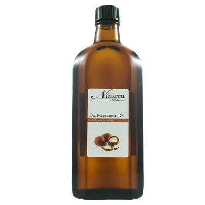 Bio Macadamianussöl 250ml kaltgepresst unraffiniert nativ vegan Hautöl Naturkosmetik