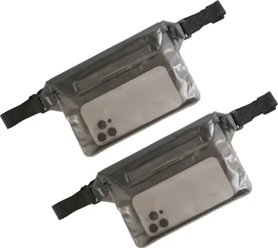 Produktbild von 2 Stück wasserdichte Schwimmtaschen mit verstellbarem Riemen, große Hüfttasche für Handys und Wertsachen, tragbare wasserdichte Tasche zum Schnorcheln am Strand, Kajakfahren