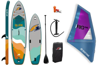 Obrázek produktu pro Sada na windsurfing F2 GLIDE 10.8 iSUP Stand Up Paddle Board včetně plachty iRIG M