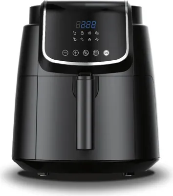 Produktbild von Midea MF-CN35C2 Digital Air Fryer 3,5L Heißluftfritteuse 1500W mit 8 voreingestellten Funktionen und 60 Min Timer, für gesundes ölfreies Kochen,Backen,Grillen,intelligente Temperaturkontrolle,Schwarz
