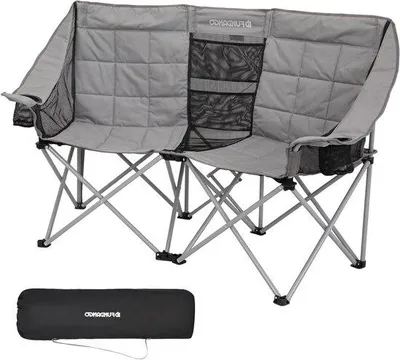 Image de Chaise de camping pliable - Rembourrée - Chaise de plage et de jardin