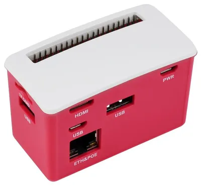 Produktbild von WaveShare PoE Ethernet / USB HUB BOX for Raspberry Pi Zero Series, 3x USB 2.0, 802.3af-Compliant