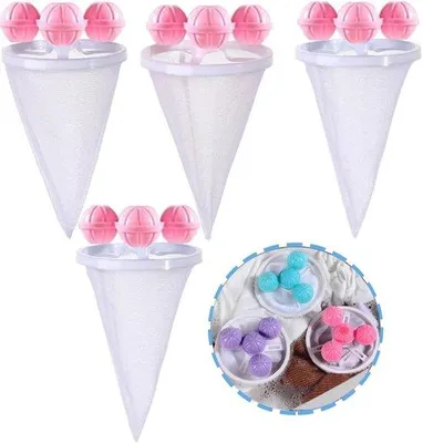 Produktbild von Haarfilter Netz für Waschmaschine, wiederverwendbar, 4 Stück