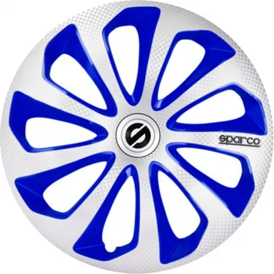Produktbild von 15" Zoll Radkappen Silber Carbon Radzierblenden Radblenden SPC1575SVBLC SPARCO