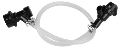 Bierleitung mit Picknickhahn, Kugelsperre, transparent, 50 cm