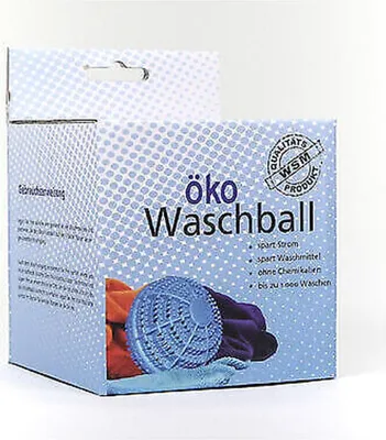 Produktbild von 2x Öko Waschball 1000 Waschgänge Wasch Ball Waschkugel Kugel Farbe blau