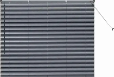 Produktbild von vidaXL Venezianische Jalousien Dunkelgrau 130 x 155 cm Aluminium