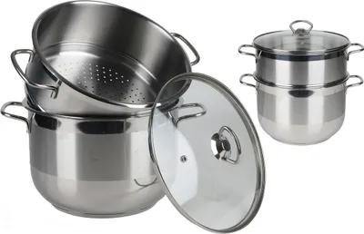 Produktbild von Urban Living 8 Liter Couscous-Topf Ø 24 cm Edelstahl Kochtopf 31321