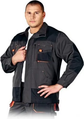 Produktbild von Arbeitsjacke schwarz/orange in versch. Größen S
