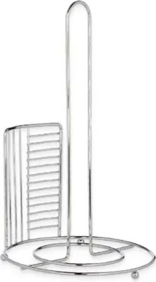 Obrázek produktu pro Kuchyňský držák papíru na role v kuchyni stříbrný kov 18,5 x 31,5 x 18,5 cm (6 kusů)