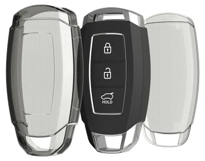 Produktbild von kwmobile Schlüsselhülle für Hyundai 3-Tasten Autoschlüssel Keyless Go Hülle - Autoschlüssel Schlüssel Hülle aus TPU Silikon - Schlüsselschutz Gehäuse