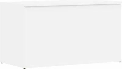 A plain white storage chest.