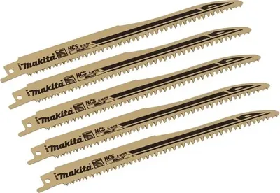 Zdjęcie produktu dla Makita 5 X  Brzeszczot Do Pił Szablastych Hcs 203X1,0Mm Drewno Fast