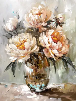 Image de STYLER, tableau sur toile, 60x80 cm, motif floral, décoration murale moderne, idéal pour le salon, la chambre à coucher ou le bureau. Œuvre d'art