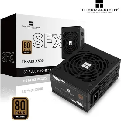 Immagine prodotto di Alimentatore per PC Thermalright ABFX 500, 500 W, 80+ Bronze, non modulare, ventola da 92 mm, nero
