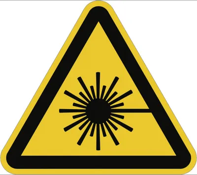 Produktbild von Dreifke® Warnung vor Laserstrahl ISO 7010, Folie, 400 mm SL