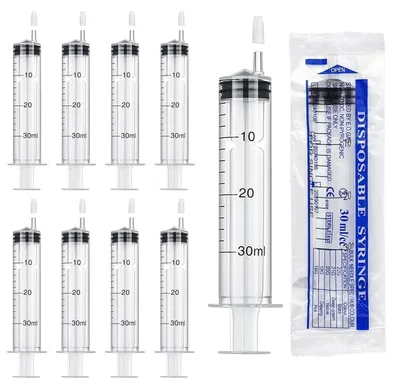Immagine prodotto di Set di 10 siringhe sterili da 30 ml