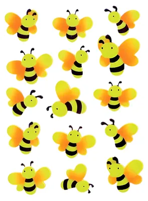 Produktbild von HERMA 6038 10x Sticker MAGIC Bienen, Neon
