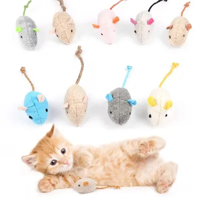 Immagine prodotto di Giocattolo interattivo per gatti con erba gatta, set da 9 pezzi