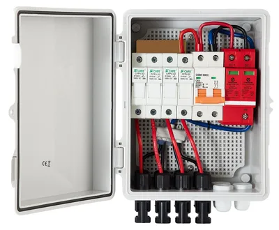 Obrázek produktu pro VEVOR 4-strunná kombinovaná skříň pro fotovoltaiku Pojistková skříň 15 A, bytový rozváděč 500 V, třída krytí IP65 Skříň s elektroměrem Jistič pro sítě se solárními panely a solární systémy mimo síť